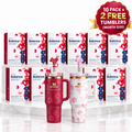 Balance Daily Fiber Drink Mix – Natural Mixed Berry (10-Box Bulk Supply / 300 Stick Packs)+2Tumblers gift