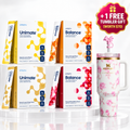 Complete Ultimate Wellness Bundle – Unimate & Balance 4-Pack Variety System (120 Stick Packs)+1 Tumbler gift