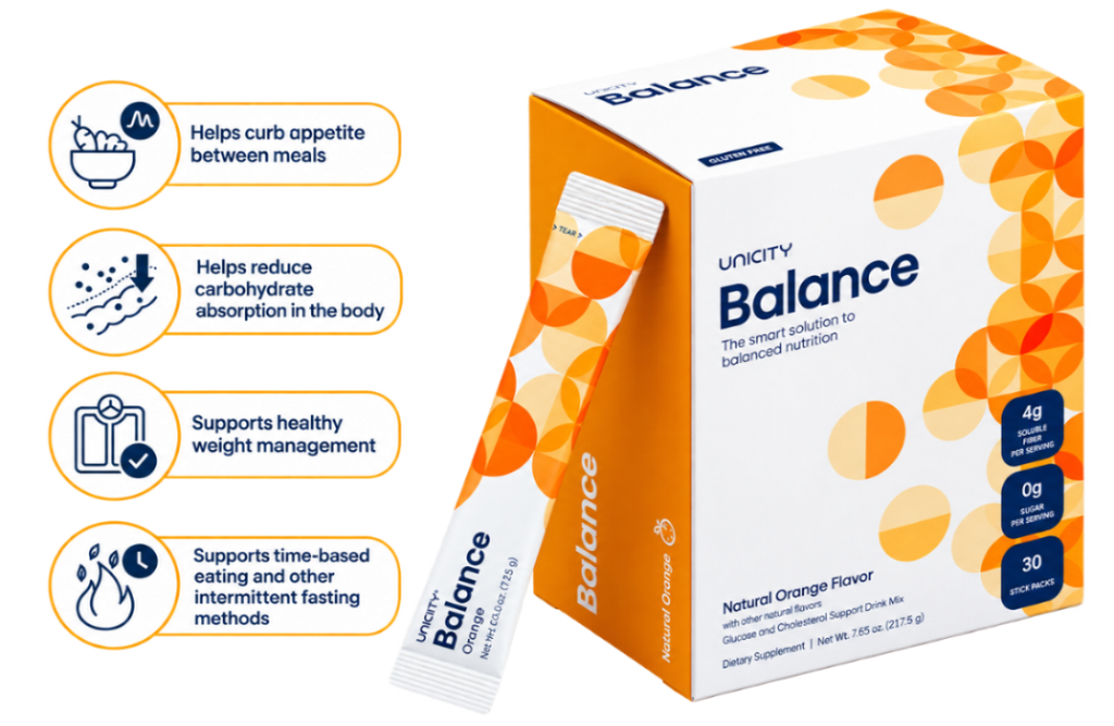 10-Pack Unicity Balance Bundle – 30 Sticks Per Pack | Natural Orange Flavor
