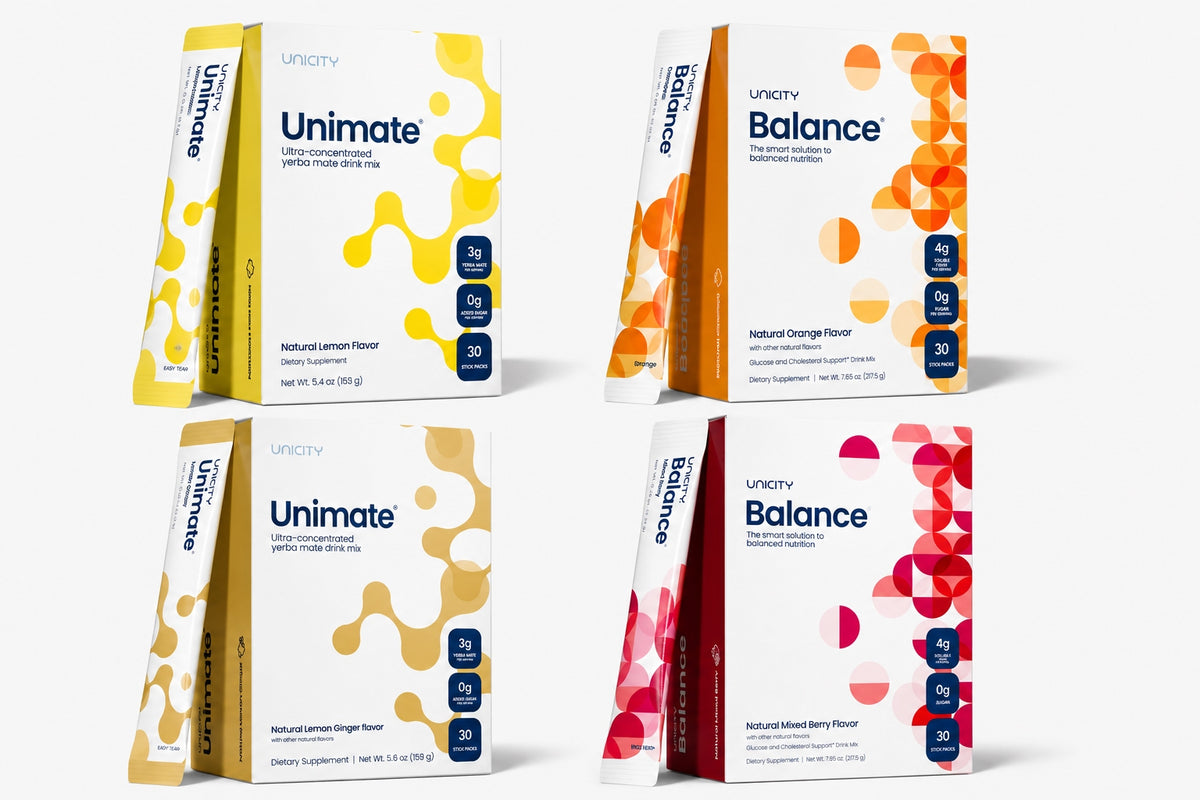 Complete Ultimate Wellness Bundle – Unimate & Balance 4-Pack Variety System (120 Stick Packs)