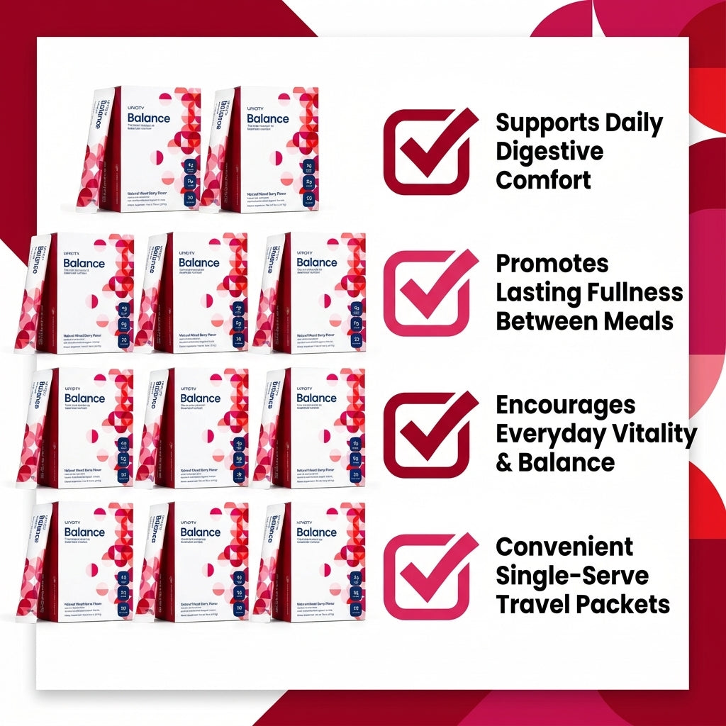 Balance Daily Fiber Drink Mix – Natural Mixed Berry (10-Box Bulk Supply / 300 Stick Packs)+2Tumblers gift