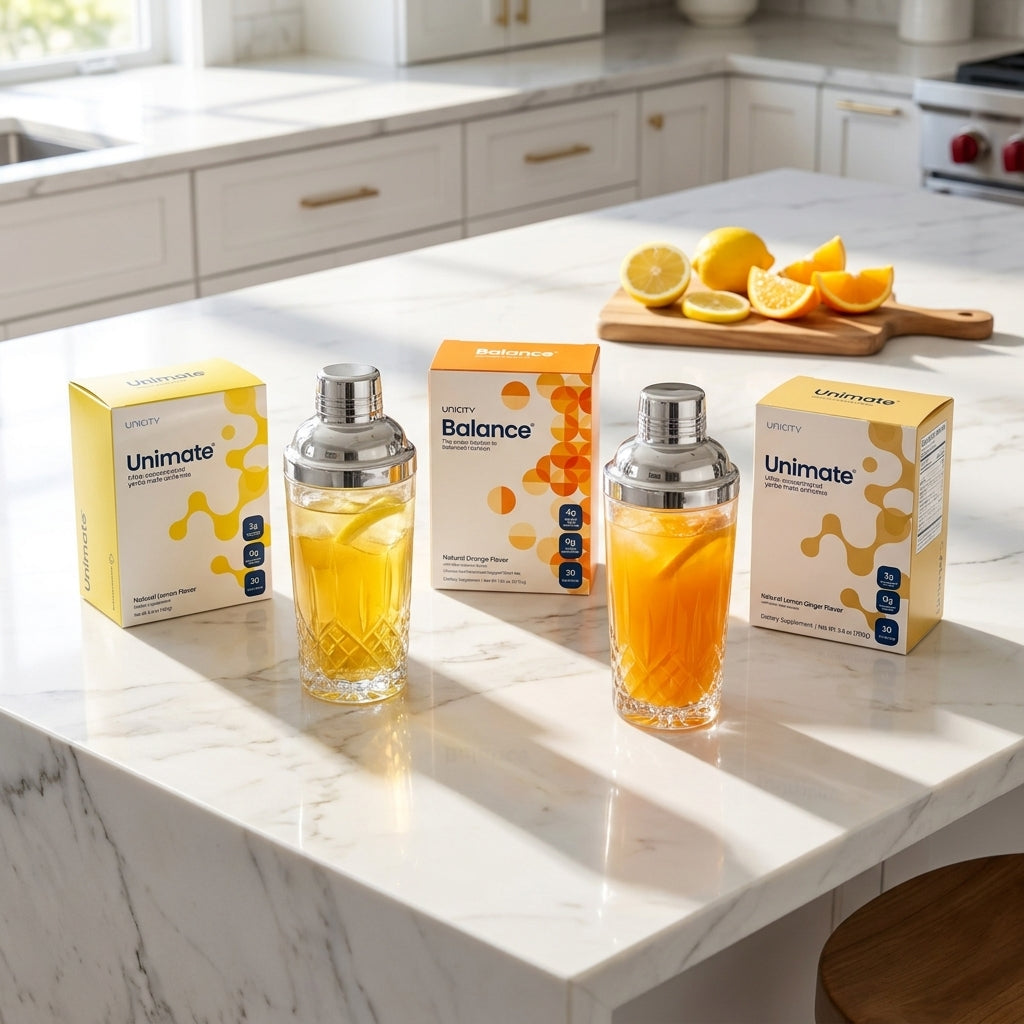 Complete Daily Vitality Trio – Unimate Lemon, Balance Orange & Unimate Lemon Ginger (3-Pack Wellness System)